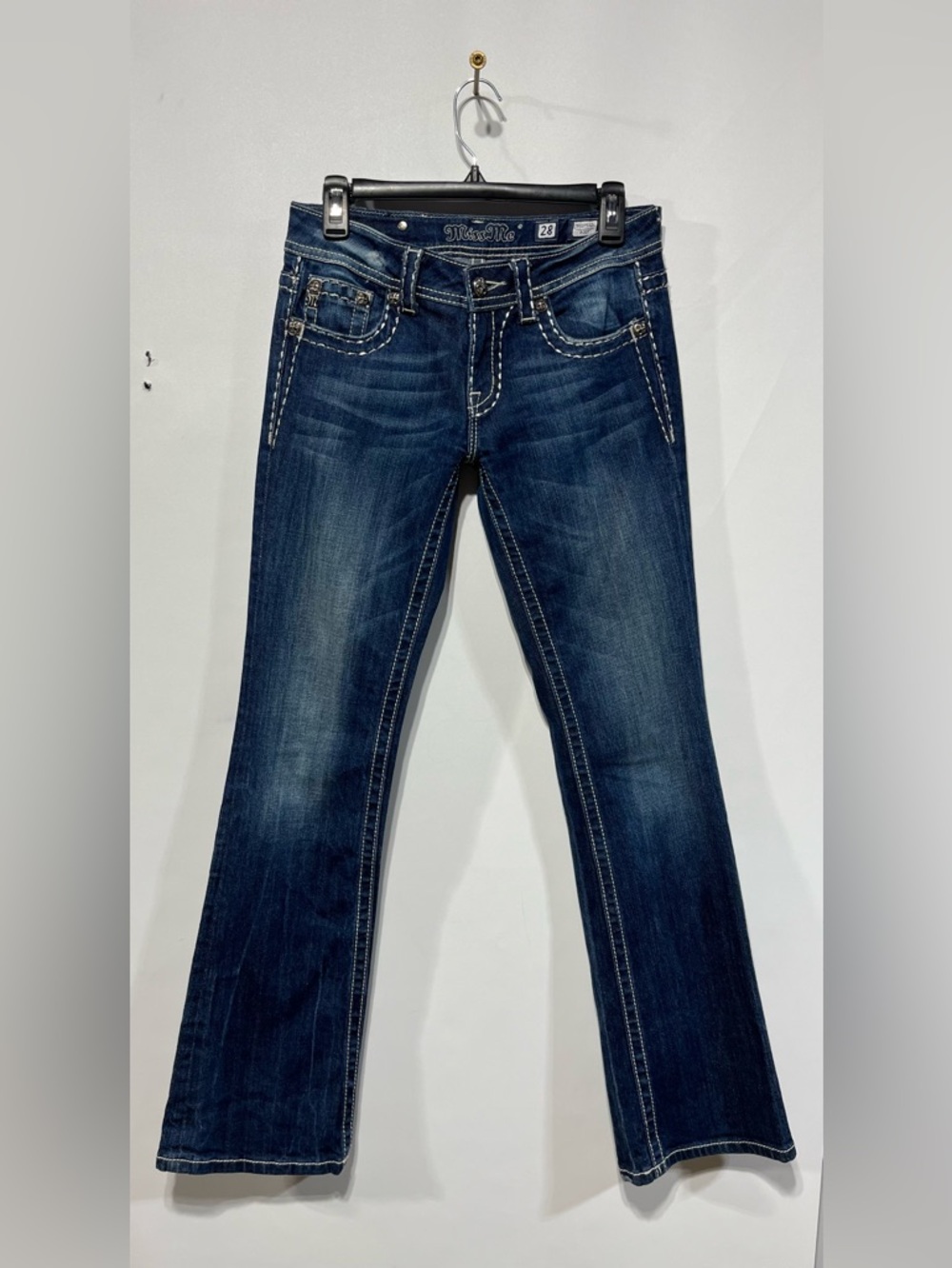 Miss Me Jeans Bootcut Bling Pocket Women’s Size‎ 28 Inseam 32”